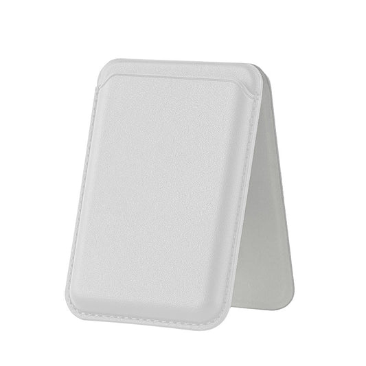 Magnetic Card Holder Stand for Apple 16Pro Max, Magsafe Strong-Magnet Phone A- Frame Stand with Card Slot Leather Case