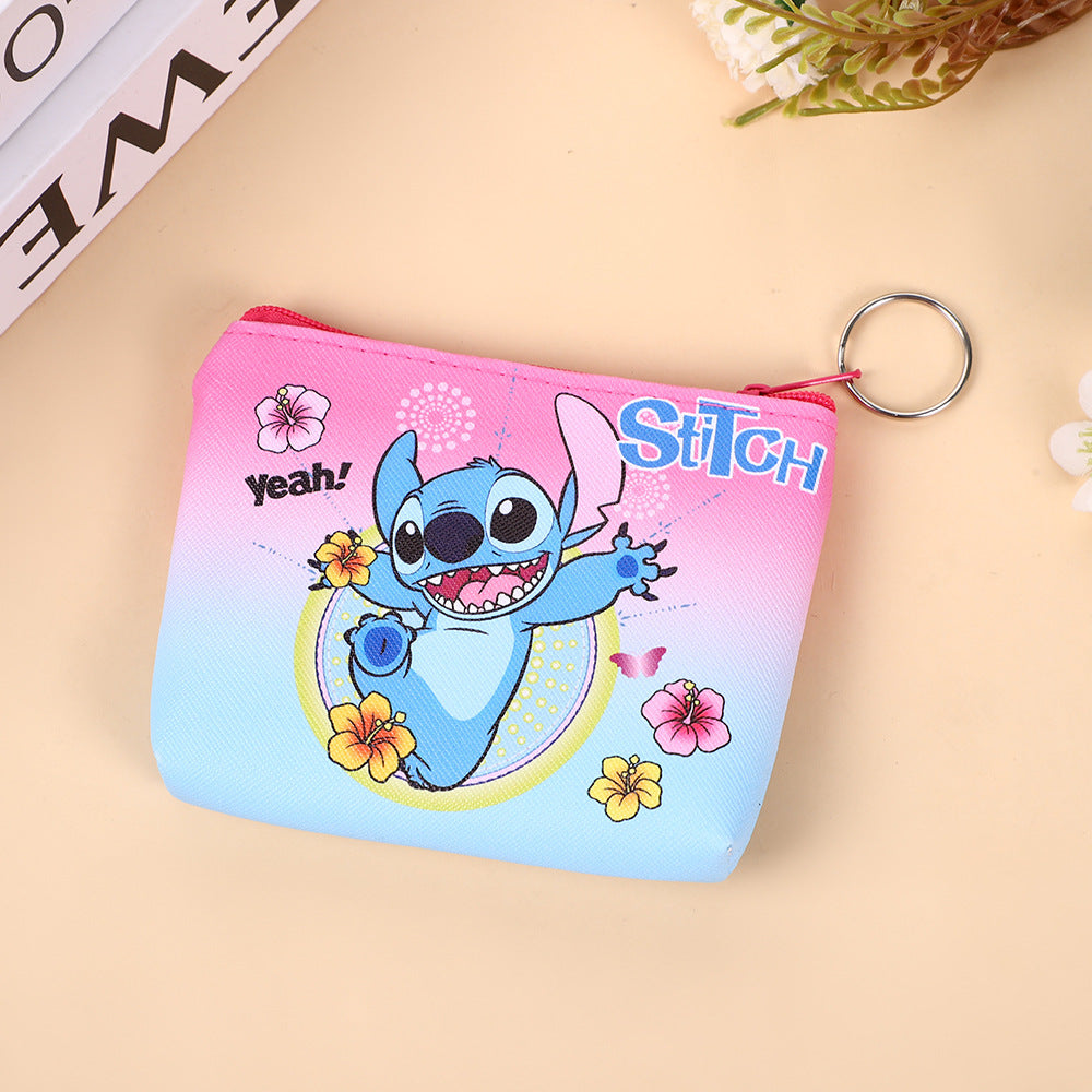 Korean Style Schoolbag Children's Creative New Cartoon Card Stitch Coin Purse Small Storage