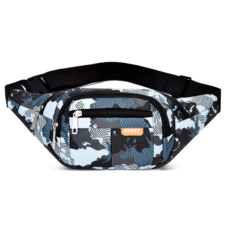 Waist Bag Men's New Sports Casual Chest Bag Korean Fashion All-Matching Travel Shoulder Bag