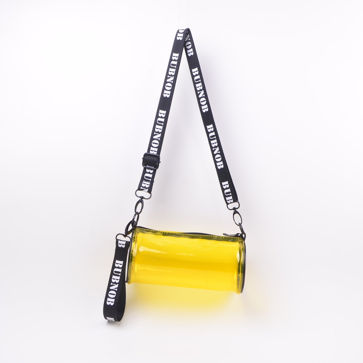 Transparent Cylinder Crossbody Bag 2024 New Fashion Clear Makeup Pouch for Daily Use and Travel