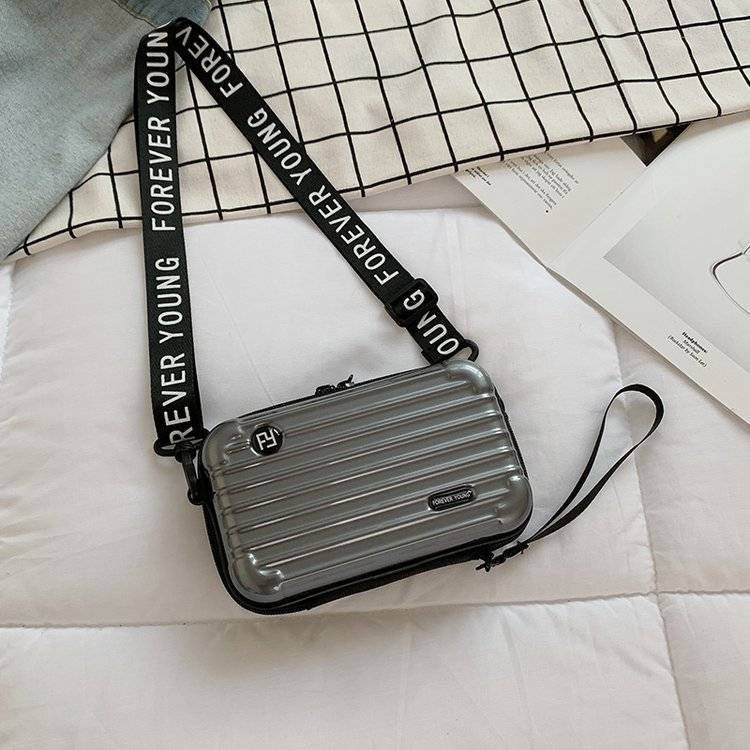 Stylish PC Hard Shell Cosmetic Bag with Adjustable Strap, Waterproof and Lightweight Travel Organizer for Everyday Use