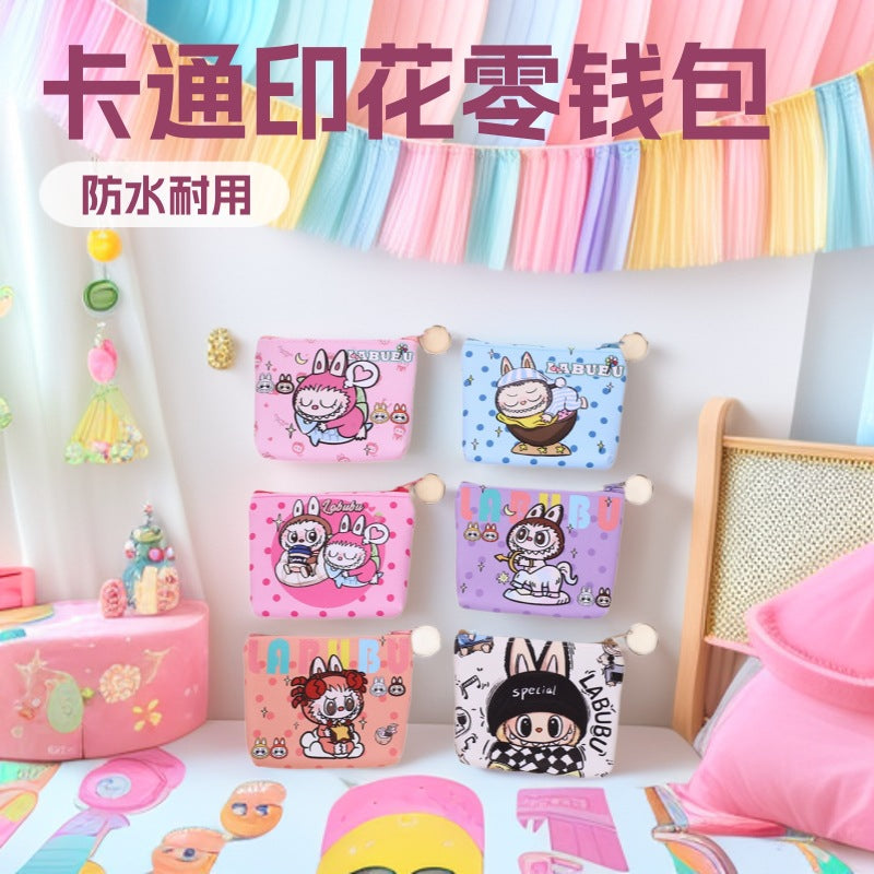 Korean Style Cute Student Cartoon Small Wallet Coin Purse Storage Macaron