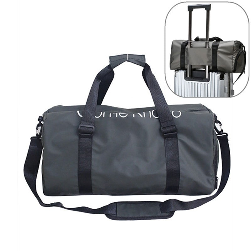 Gym Bag Men's and Women's Large Capacity Fashion Waterproof Trend Letter Training Storage Sports Travel Portable Crossbody Bag