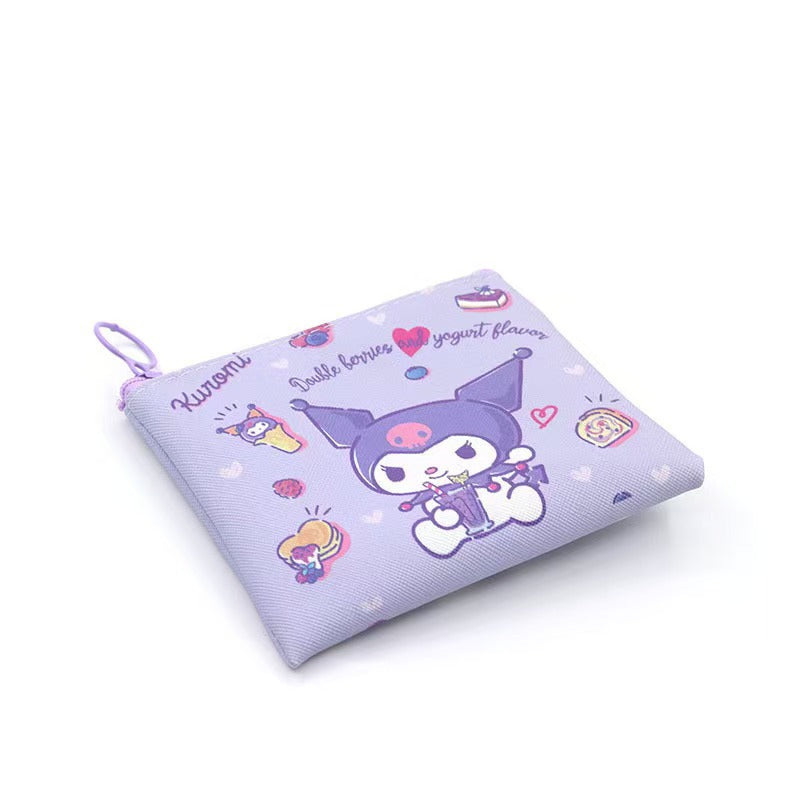 Cute My Melody Mini Wallet for Kids and Students with Drawstring Design and Cartoon Print
