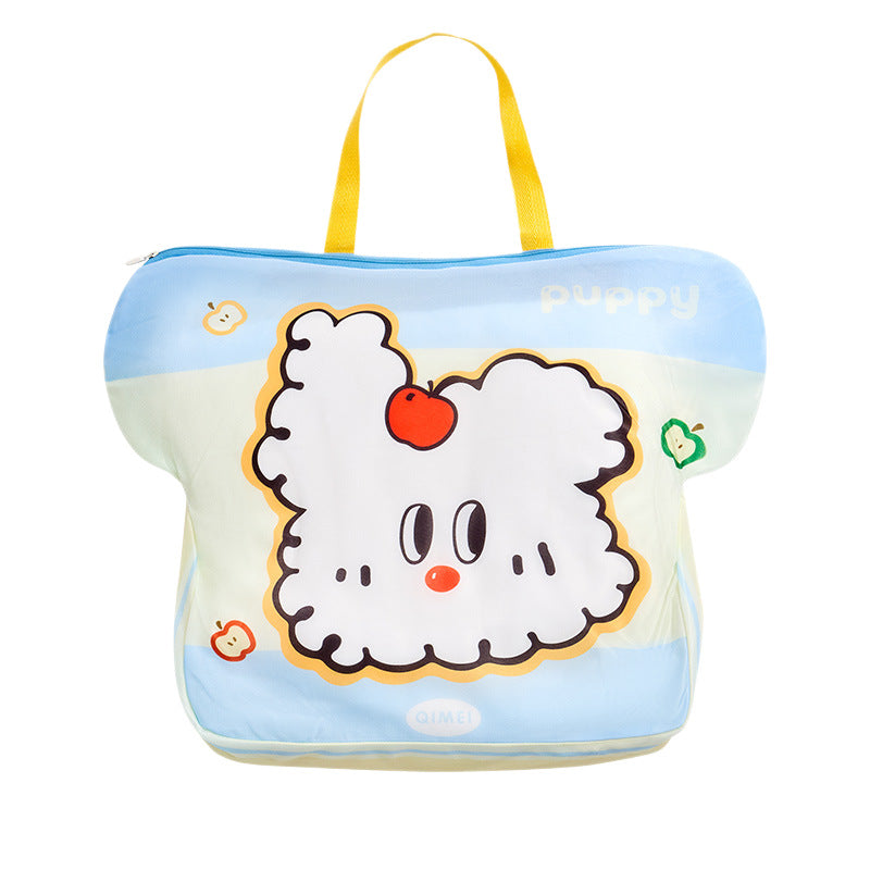 Cute Cartoon Laundry Bag with Zipper for Delicate Clothes Protection and Sorting