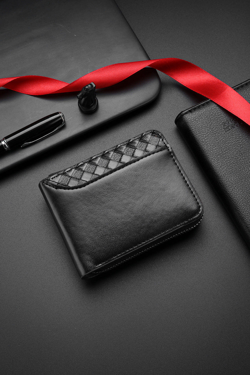 New Men's Zipper Wallet Short Youth Trendy Bag
