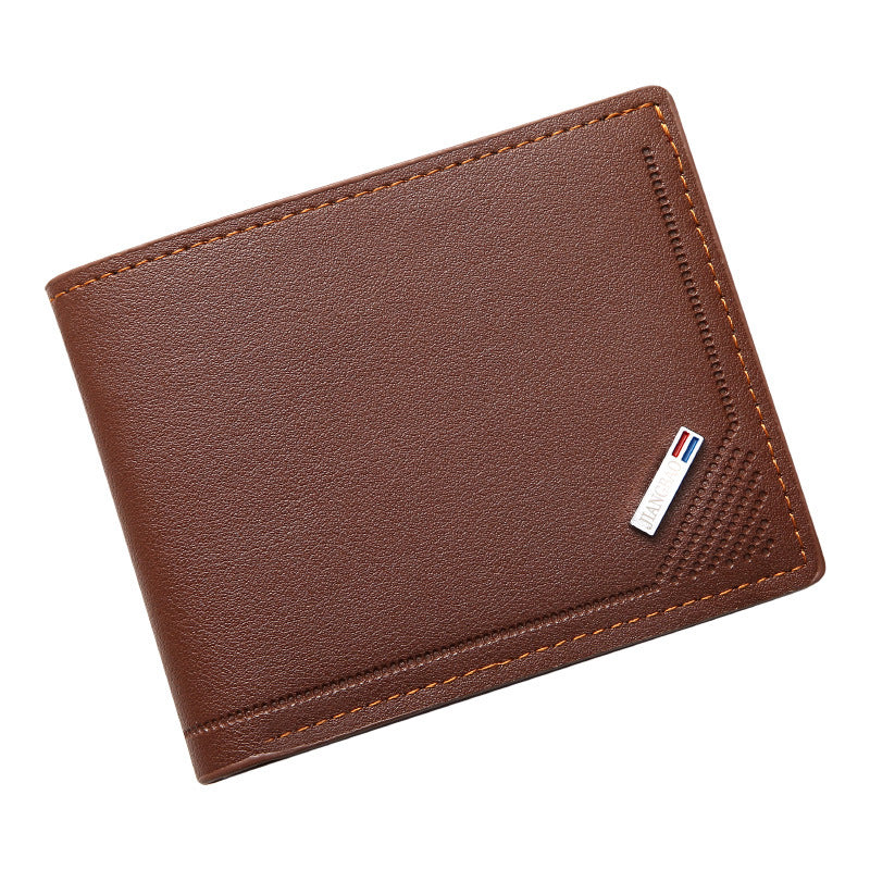 Fashionable Men's Slim Wallet with Multiple Card Slots and Anti-Theft Protection, Urban Minimalist Design