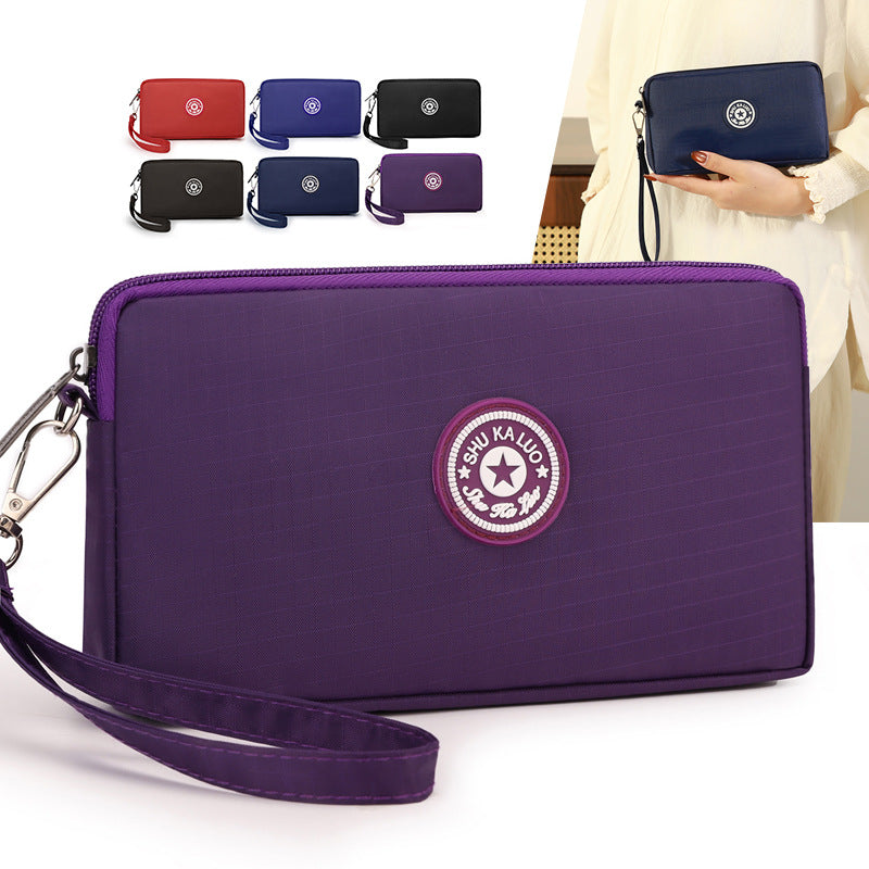 Stylish Minimalist Single-Layer Large Capacity Clutch Wallet for Phone and Essentials, Perfect for Daily Use and Travel