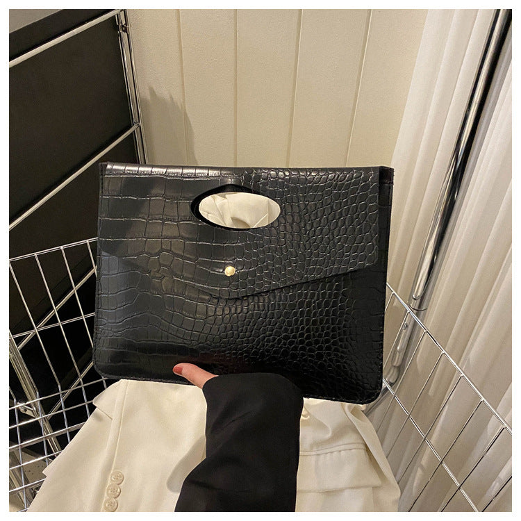 Clutch Simple Retro Fashion Korean Style New Casual Large Capacity Trendy Tote Bag