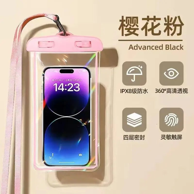 iPhone Waterproof Case with Touch Screen, IPX8 Rating for Swimming, Diving, Beach, and Outdoor Activities