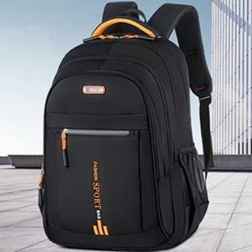 Men's Large Capacity Backpack Airpillow Straps Breathable Design Suitable for Business Travel Students Daily Use