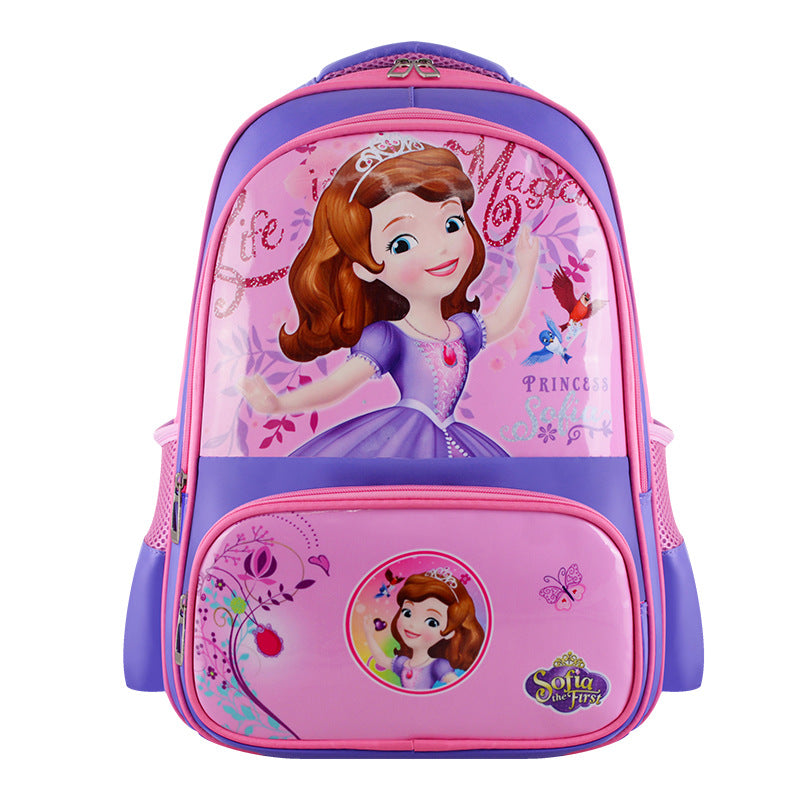 Lightweight Breathable Kids Backpack with Cartoon Design for School Children, Comfortable Ergonomic Shoulder Straps and Durable Nylon Material