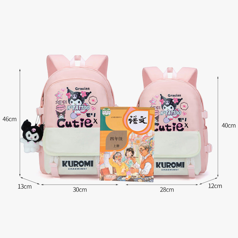 Clow M Joint Name Cute Schoolbag Children Backpack Lightweight Large Capacity Suitable for Primary School Students to Junior High School Students