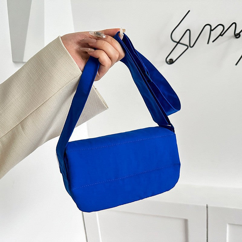 Fashion Quilted Messenger Bag Women's Simple and Practical Daily Shoulder Small Square Bag