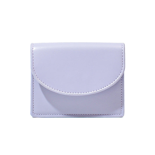 Korean Style New Women's Coin Purse Solid Color Simple Card Holder Multifunctional Lipstick Large-Capacity Wallet