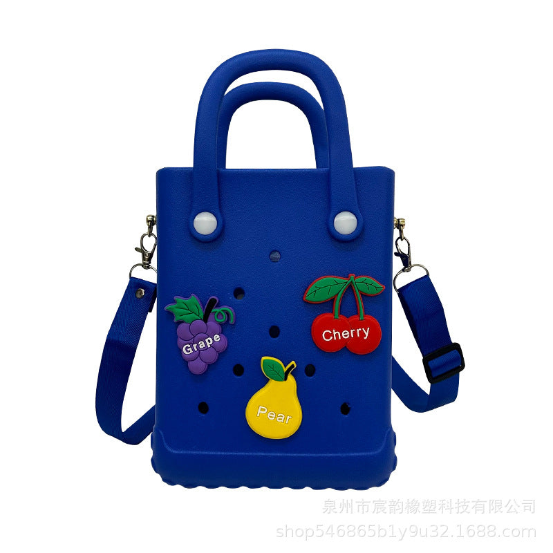 Eva Shoulder Strap New Jelly Bag Hole Basket Cute Mini Beach Storage Bag