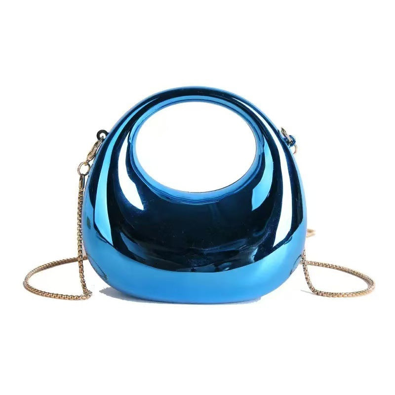 Stylish Acrylic Clutch Bag with Chain Strap for Evening Events and Daily Use