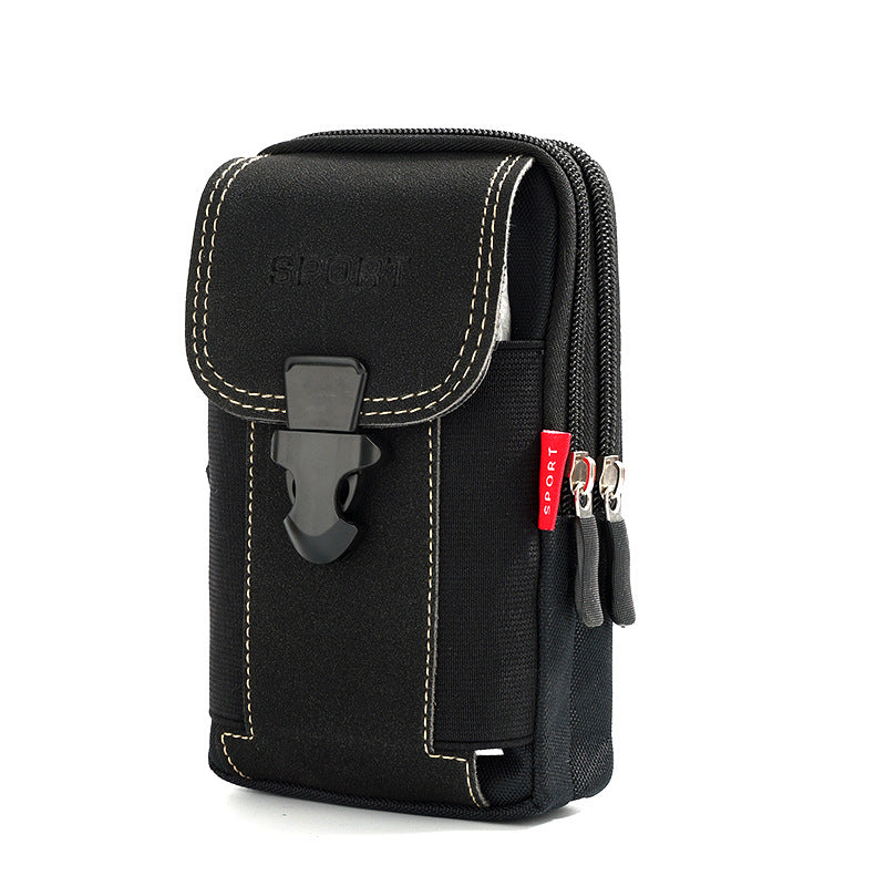 Mobile Phone Bag Men's Waist Bag Multi-Functional 6.8-Inch Wear Belt Construction Site Work Wear-Resistant Mobile Phone Bag