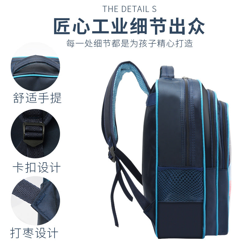 Cartoon Hero Children's Schoolbag Student Backpack Burden Alleviation Waterproof Wear-Resistant Spider-Man Ultraman