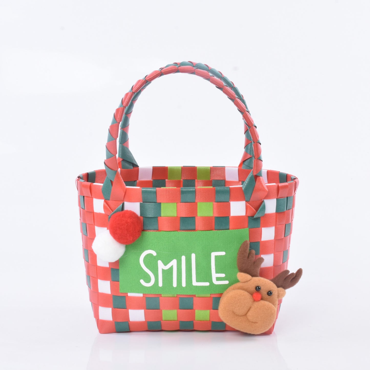 Handwoven Checkerboard Tote Bag for Women, Fashionable Beach & Daily Use, Soft PVC Material with Open Top and Inner Pockets