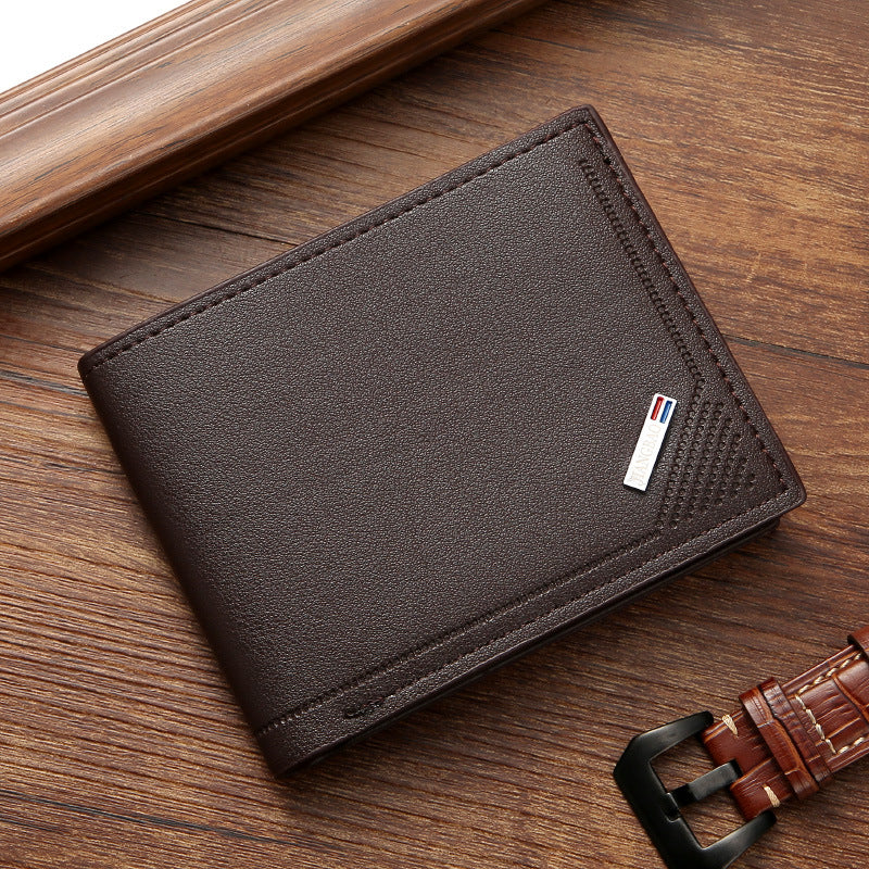 Fashionable Men's Slim Wallet with Multiple Card Slots and Anti-Theft Protection, Urban Minimalist Design