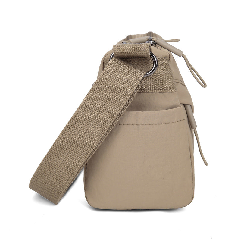 Stylish Oxford Fabric Crossbody Bag with Zipper Closure and Multiple Pockets for Daily Use