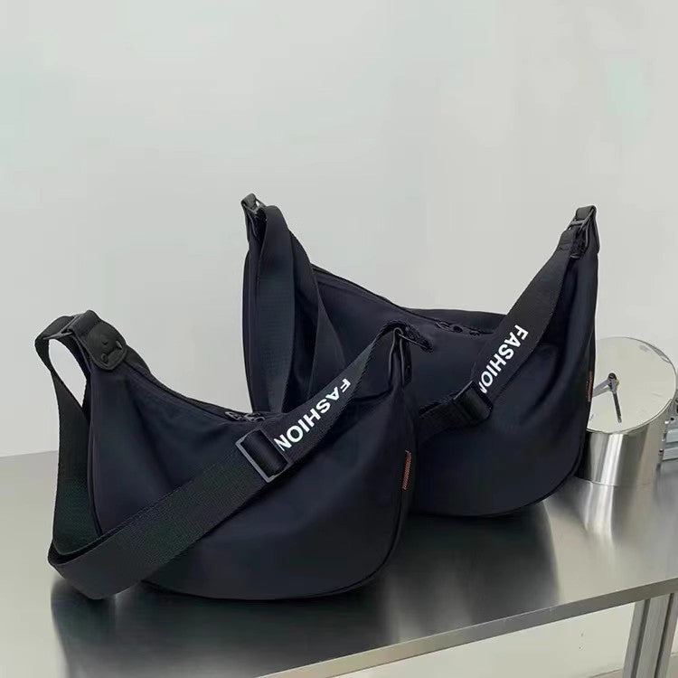 Dumpling Bag Women's Simple Crossbody New Casual Sports Oxford Cloth Large Capacity Shoulder Bag