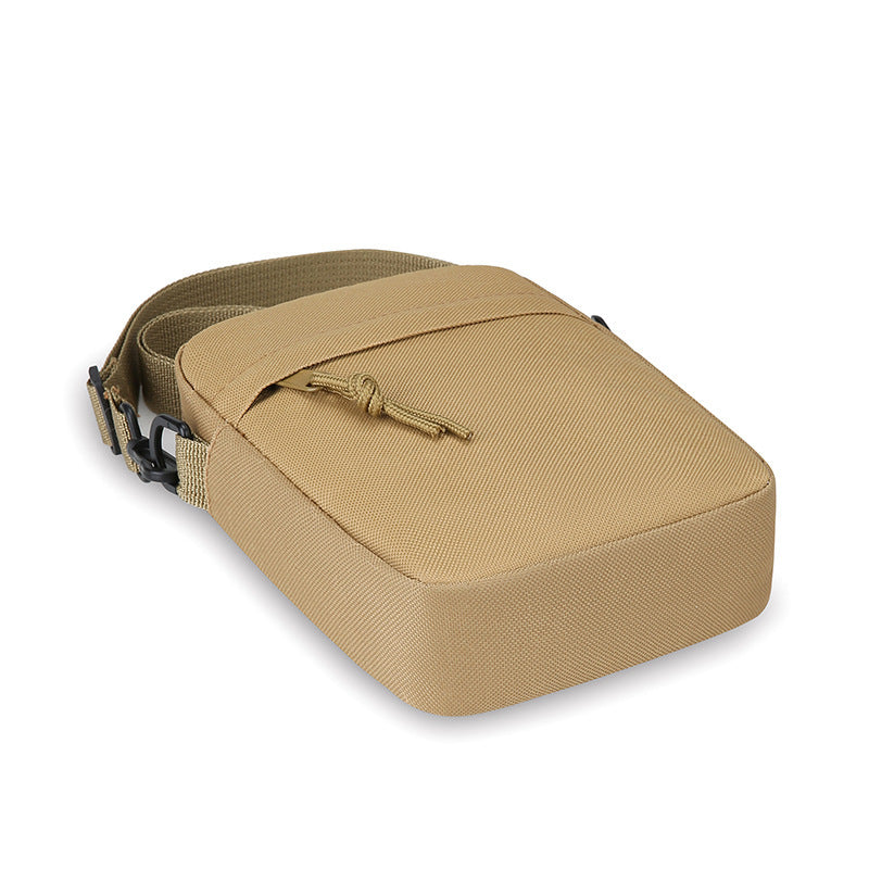 Men's Shoulder Bag Simple Canvas Lightweight Mini Phone Small Change Storage Casual Messenger Bag