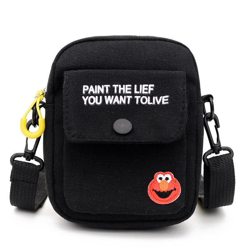 Women's Korean-Style Canvas Messenger Bag New Student Fresh Clutch Shoulder Bag