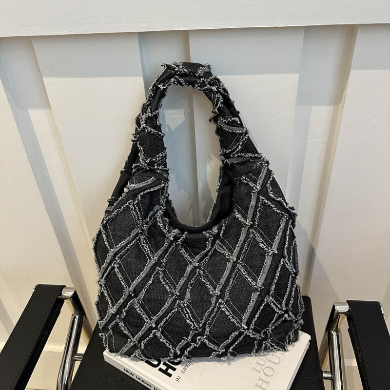 Tote Bag Women's New Western Style Fashion Individual Casual Beautiful Shoulder Crossbody Underarm Bag