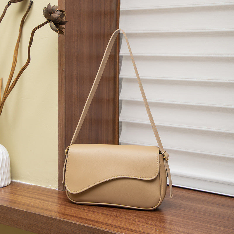 2025 New Fashion Magnetic Flap Crossbody Bag for Work and Daily Use, Minimalist Square Design with Hidden Zip Pocket