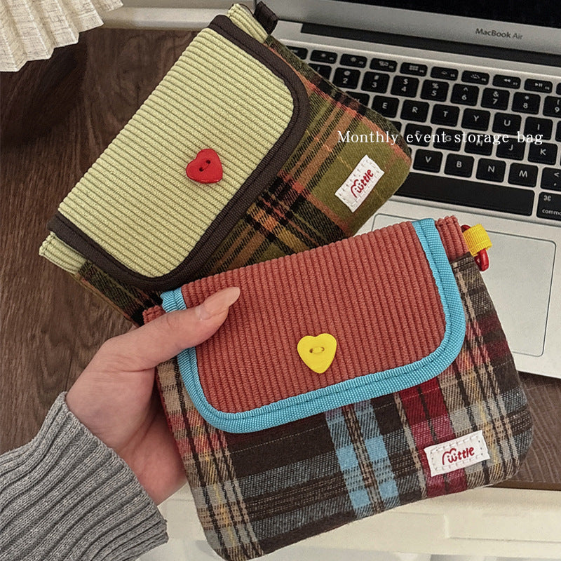 Student Portable Portable Small Cute Sanitary Napkin Bag Female out Large Capacity Aunt Towel Storage Bag