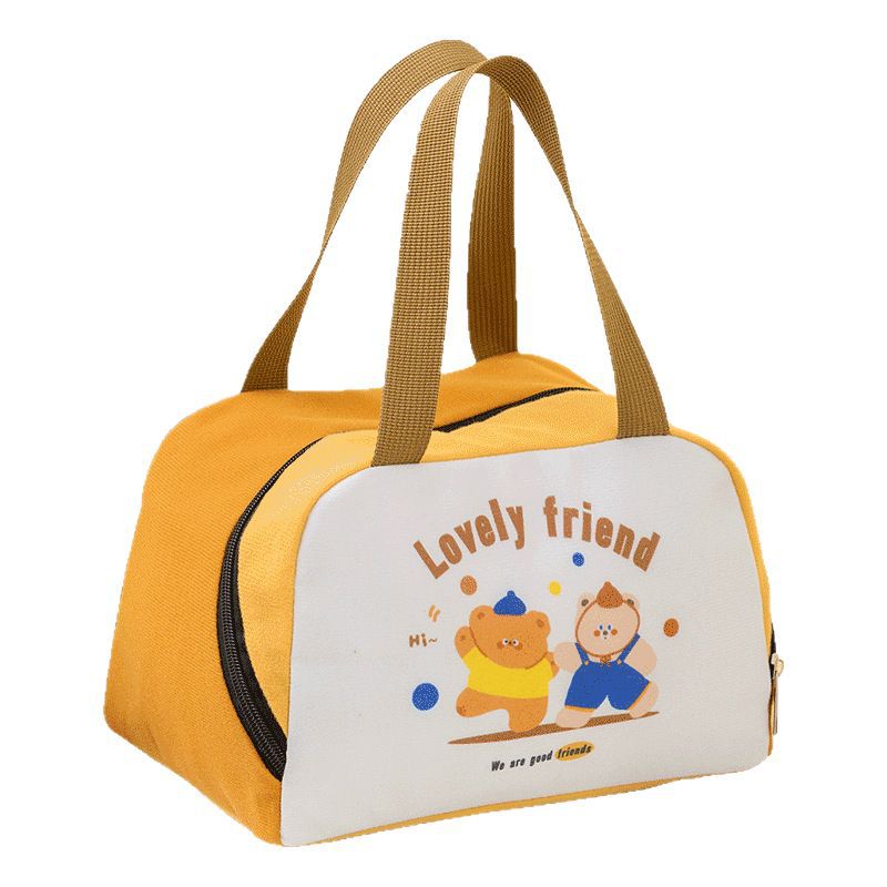 New Cute Heat Preservation Lunch Box Bag Student Office Worker Lunch Box Bag Thick Aluminum Foil Handbag