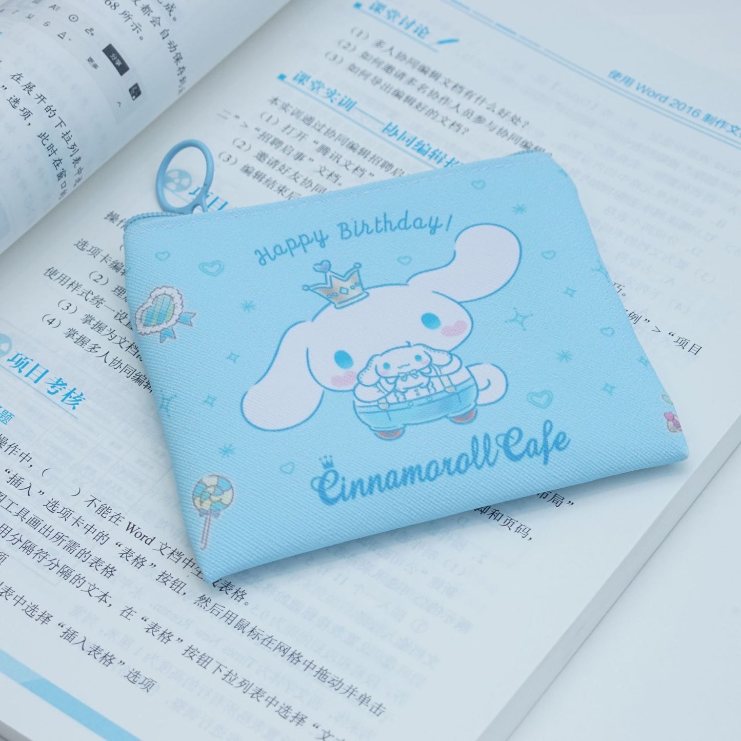Cute My Melody Mini Wallet for Kids and Students with Drawstring Design and Cartoon Print