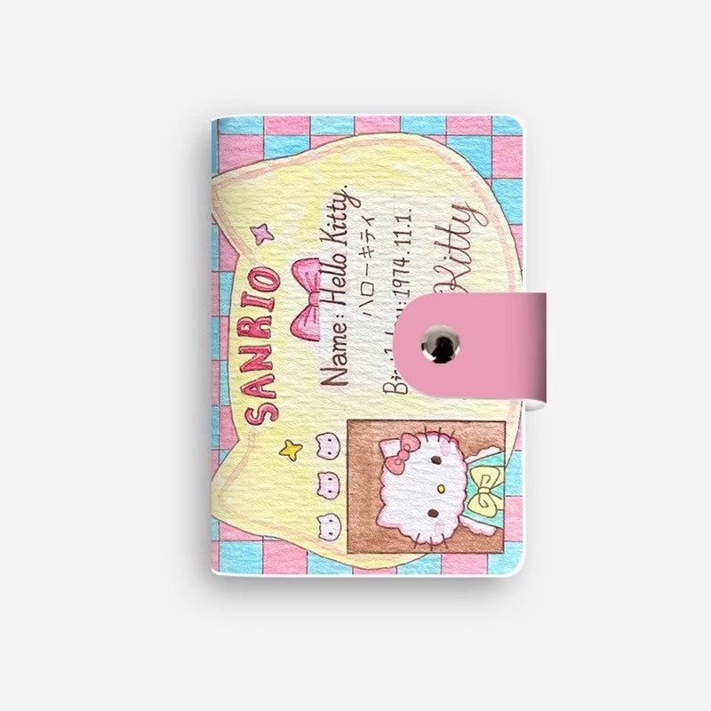 Cute Hello Kitty Ladies Card Holder + ID Card Storage Ultra-Thin Compact Cartoon Style