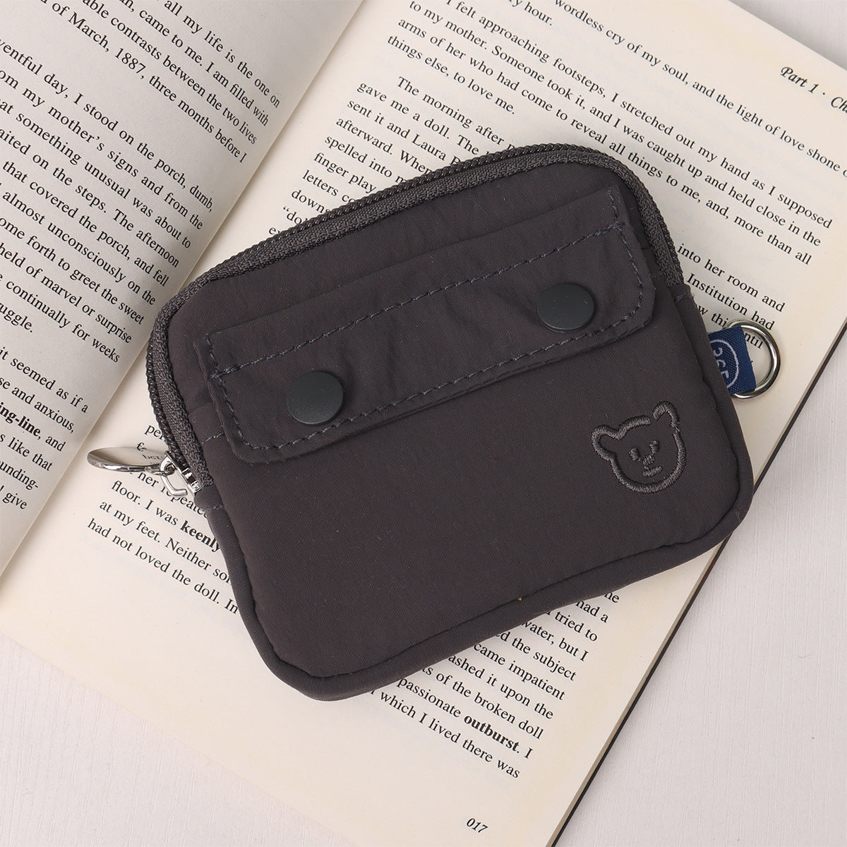 Japan and South Korea Zipper Change Waterproof Storage Bag Cute Simple Large Capacity Card Holder Driving License Clutch Fashion