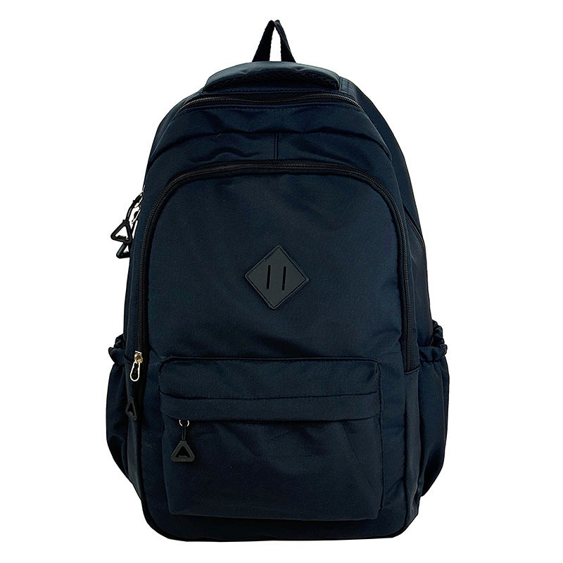 New Simple Color Backpack with Large Capacity, Lightweight and Stylish for Students and Travel