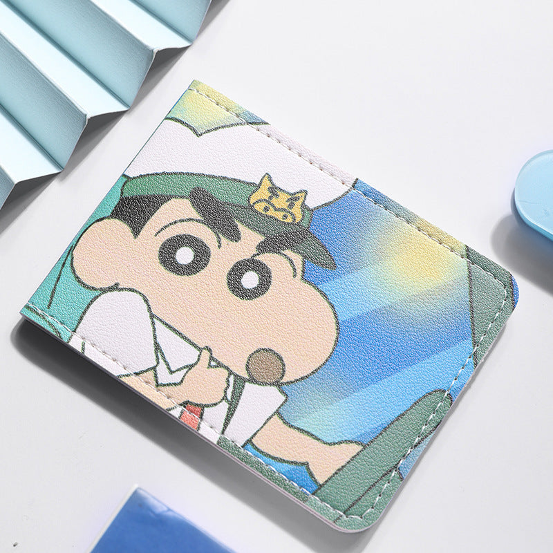 Crayon Xiaoxin Driving License Protective Cover Two-in-One Driving License Motor Vehicle Driver's License Leather Cover Good-looking Card Holder