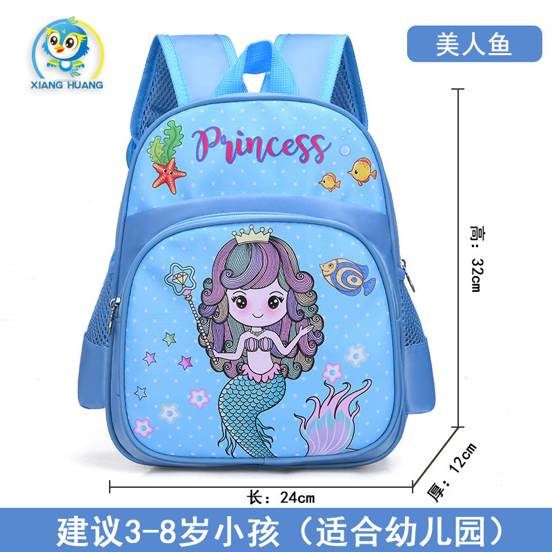 Cute Cartoon Stitch Kids Backpack for Kindergarten and School, Breathable and Waterproof Design with Thick Shoulder Straps