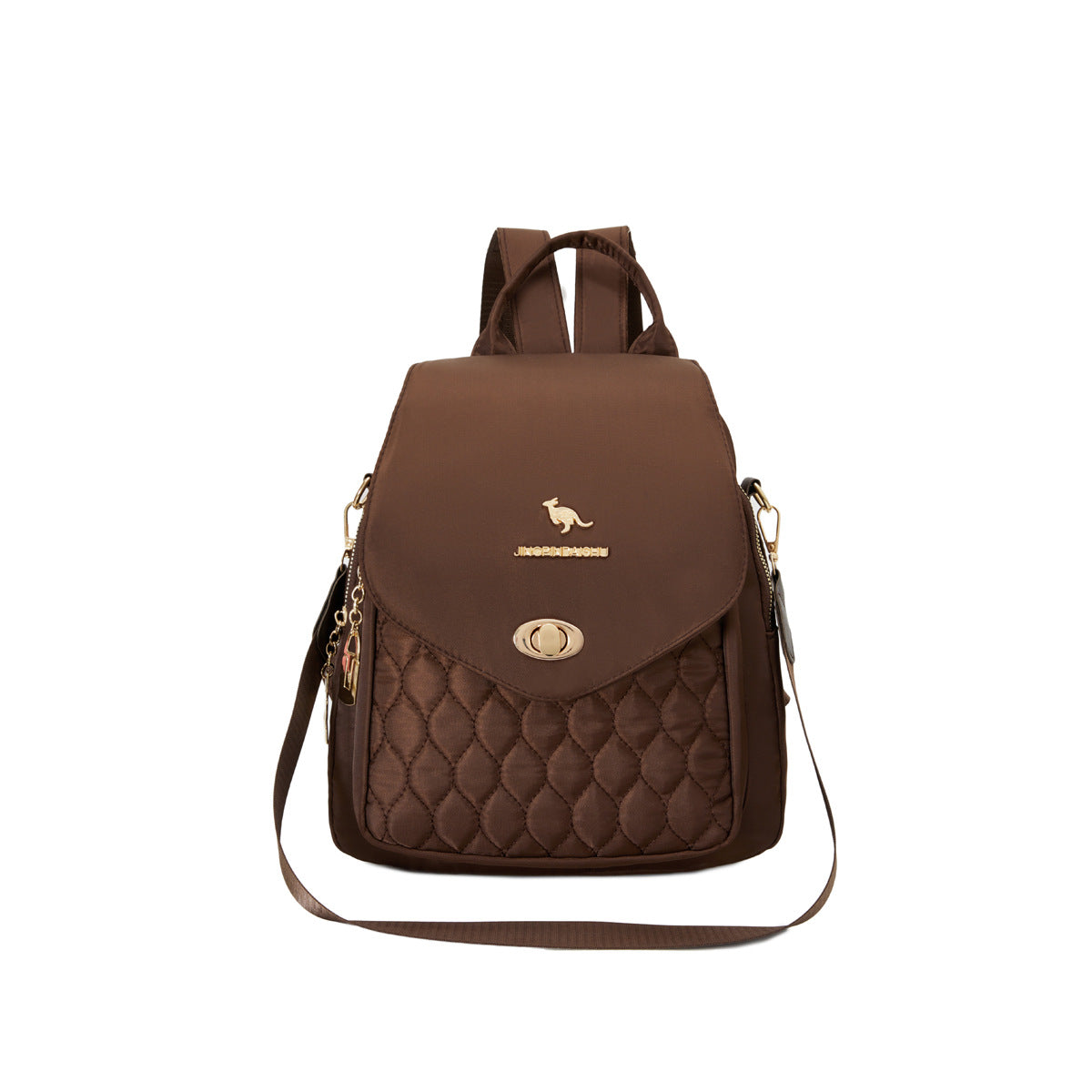 Stylish and Lightweight Women's Backpack Quilting Design Waterproof and Hard-Wearing Multi-Functional Large Capacity Suitable for Leisure Travel Daily Use
