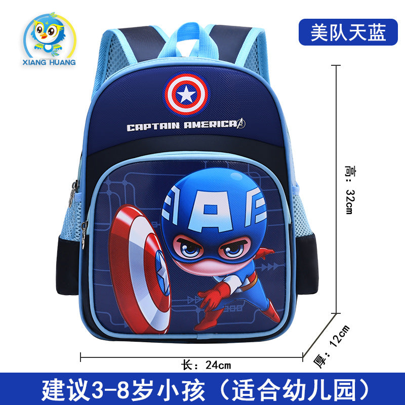 Cute Cartoon Stitch Kids Backpack for Kindergarten and School, Breathable and Waterproof Design with Thick Shoulder Straps