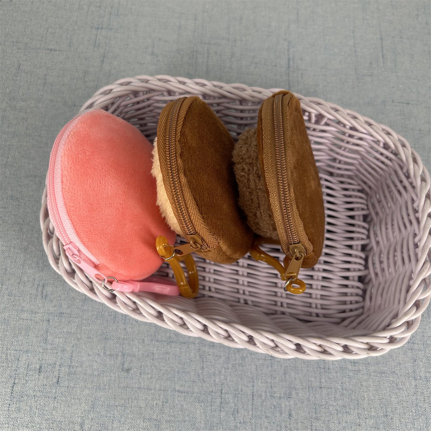 Women's Wallet Cute Plush Cookies Coin Purse Children's Gift Storage Bag Biscuit Portable Wallet