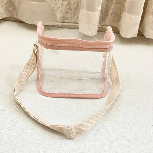 Transparent Waterproof Beach Bag with Cute Toys for Swimming and Travel - Perfect for Kids and Adults