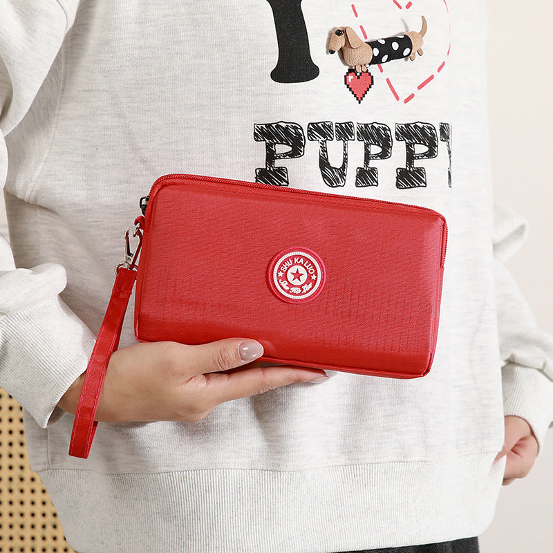 Stylish Minimalist Single-Layer Large Capacity Clutch Wallet for Phone and Essentials, Perfect for Daily Use and Travel