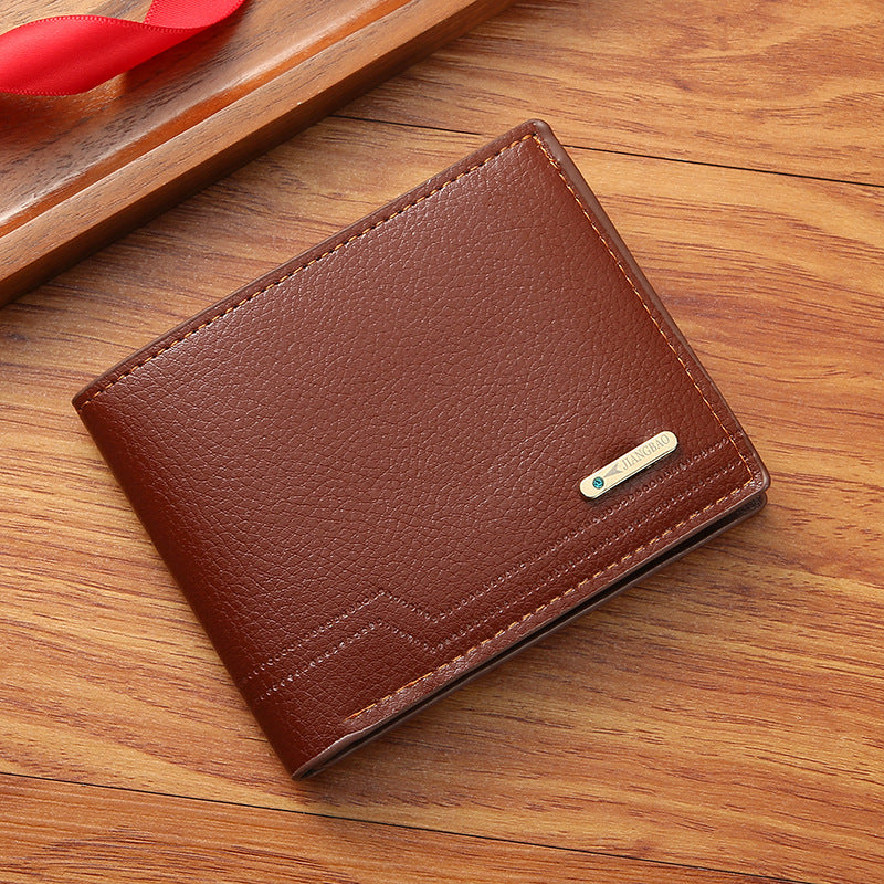 Stylish Men's Wallet withÀó֦ Texture Soft PU Leather, Multi-Card Slots, Lightweight & Durable for Daily Use