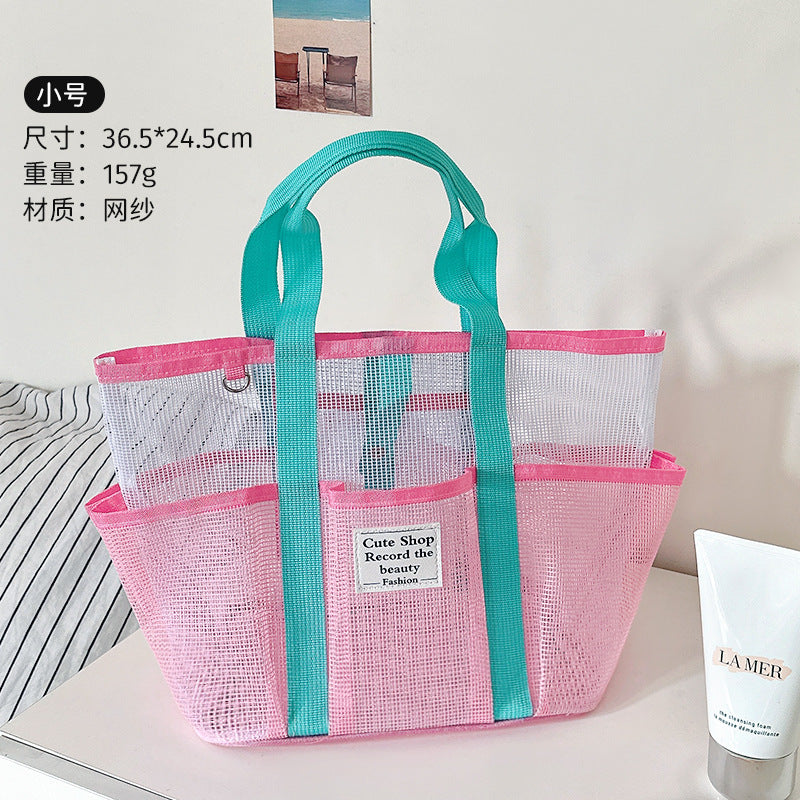 Hollow Swim Bag Large Capacity Beach Bag Girls Storage Beach Beach Bag Foldable Shopping Bag