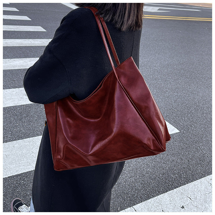 new bags women¡¯s new handbag retro easy matching shoulder bag casual tote big bag