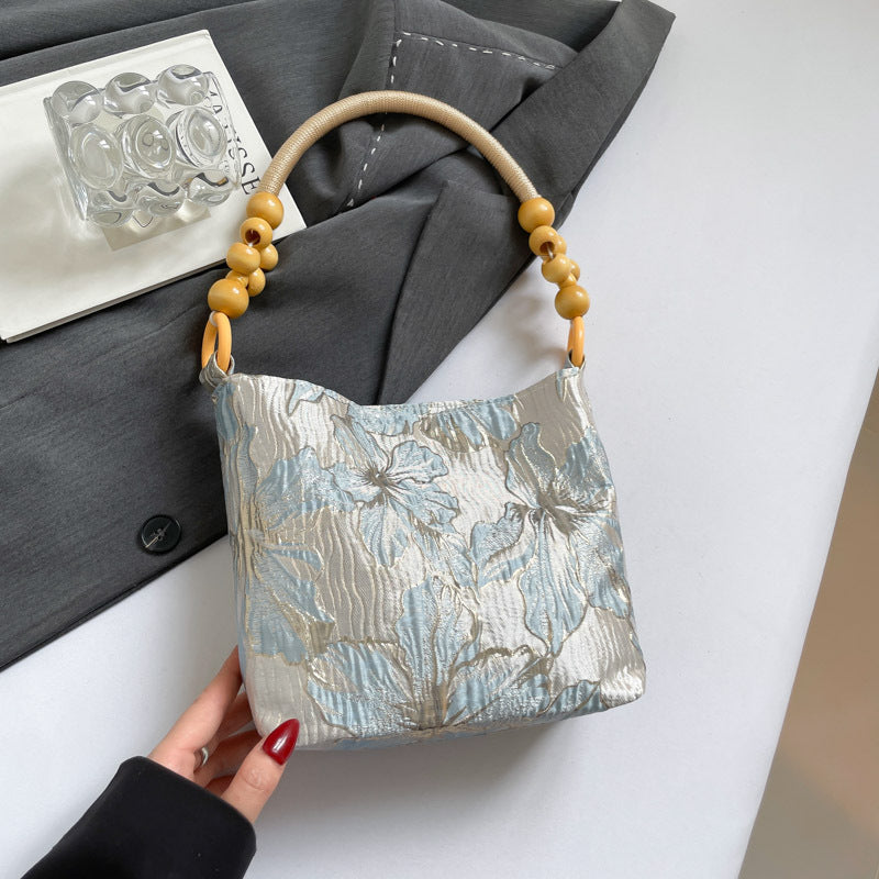 New Chinese Style Minority All-Match Underarm Bag Tote Bag for Women Summer New Good-looking Artistic Embroidered Shoulder Bag