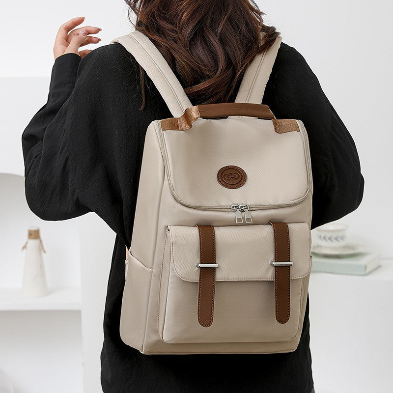Fashionable Waterproof Backpack for Women with Large Capacity, Anti-Theft Design and Stylish Minimalist Look