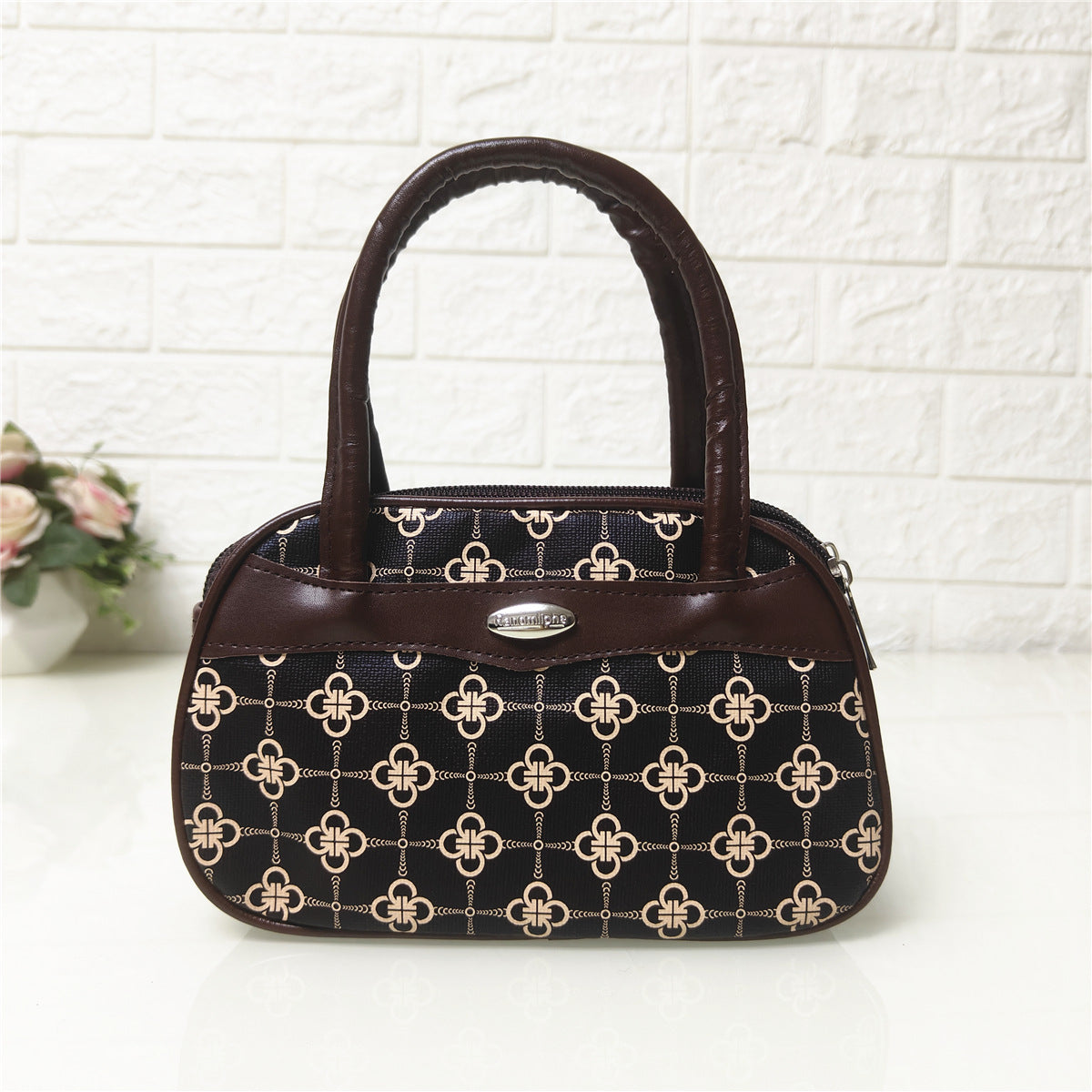 Elegant Mini Handbag for Women with Floral Pattern and PU Material, Perfect for Daily Use and Shopping